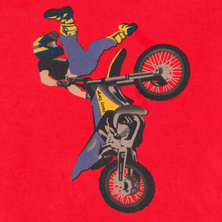 Kids + Toddlers BMX Motorcycle Organic Cotton T-Shirt