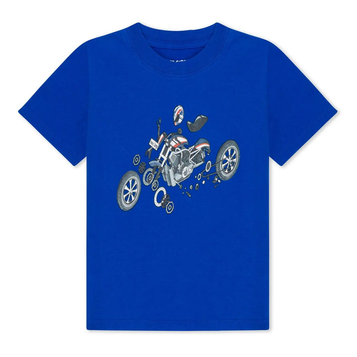 Kids + Toddlers Disassembled Motorcycle Organic Cotton T-Shirt