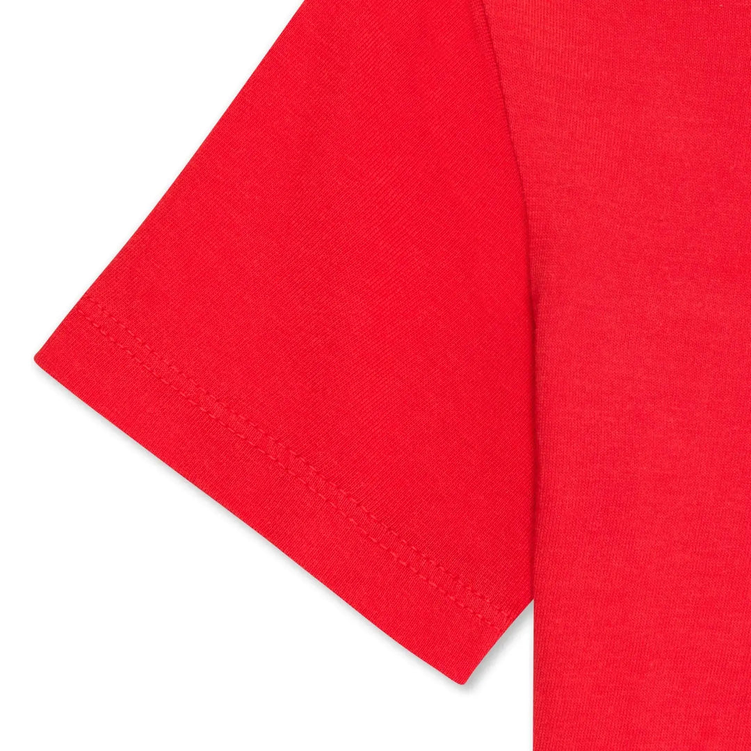 American Flag GOTS organic boys t-shirt, red, sizes 2T–7